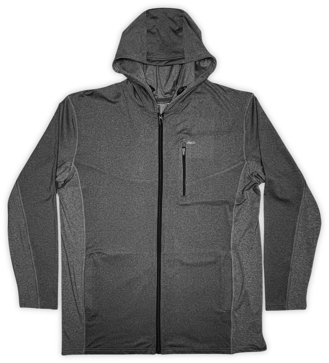 MENS STRATUS LS ZIP HOOD UPF 50+