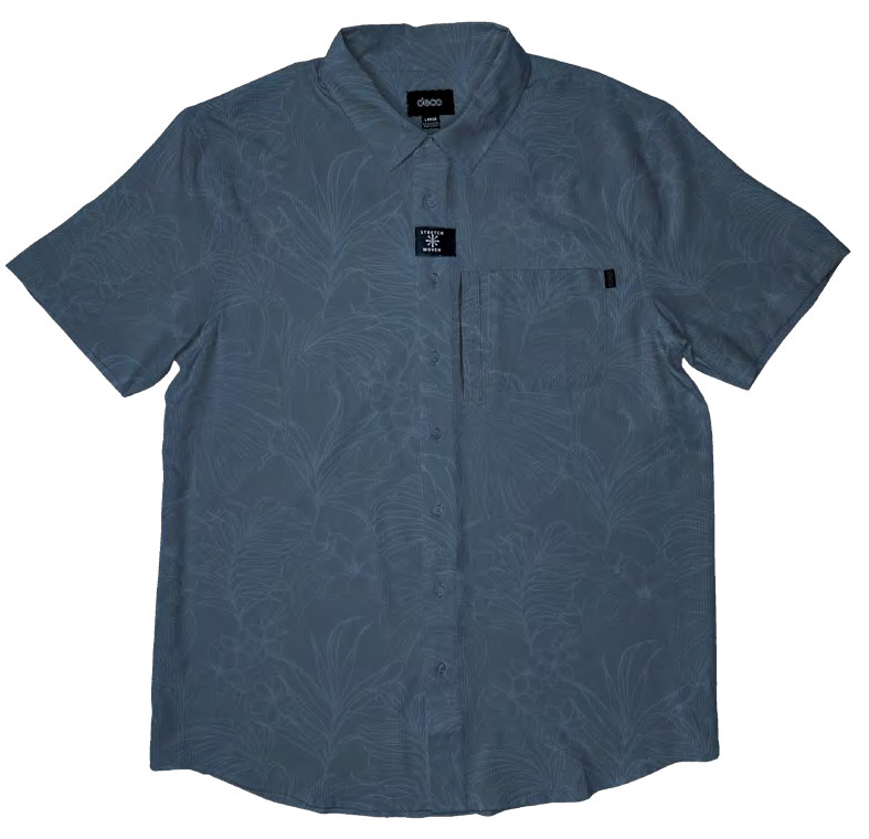 BOY'S TROPICS TECH  S/S BUTTON UP