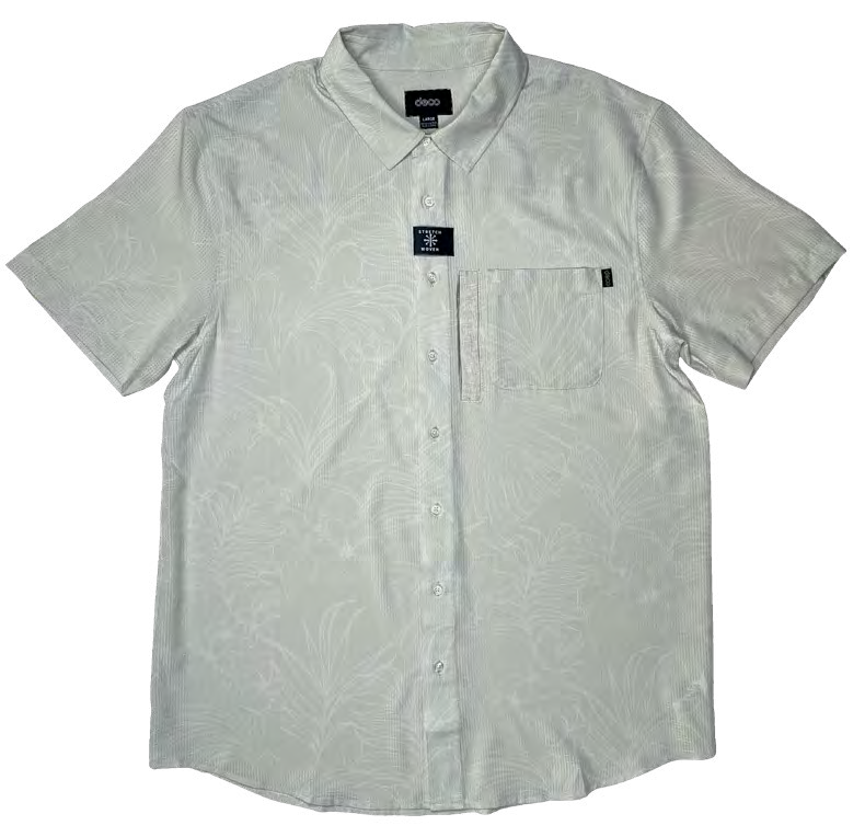 BOY'S TROPICS TECH  S/S BUTTON UP